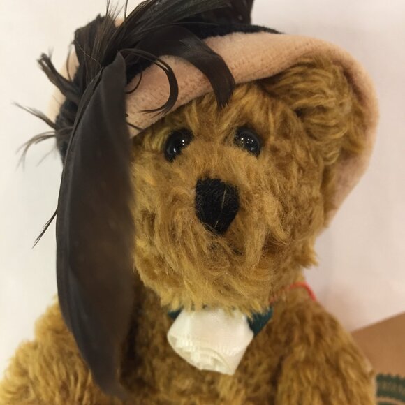 CHANEL Boyds Bears Jointed Plush Stuffed Animal Archive Collection Feather Hat - Picture 3 of 9